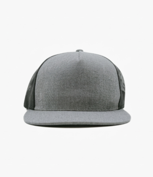 Gemini_Generated_Image_tvfzhitvfzhitvfz Structured Snapback Trucker Hat Heather Grey and Black Mesh BIG3449